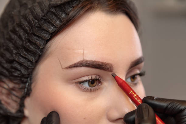Ombré Powder Brow Tattoo at Lovely Salon Costa Mesa